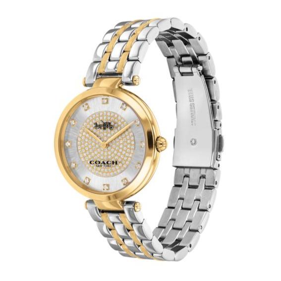 Coach Park Silver Dial Two Tone Steel Strap Watch for Women - 14503645 Authentic Buy Shop Now