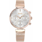 Hugo Boss Flawless White Dial Gold Mesh Bracelet Watch for Women - 1502553 Authentic Buy Shop Now