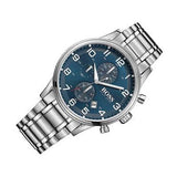Hugo Boss Aeroliner Blue Dial Silver Steel Strap Watch for Men - 1513183 Authentic Buy Shop Now