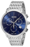 Hugo Boss Associate Blue Dial Silver Steel Strap Watch for Men - 1513269 Authentic Buy Shop Now