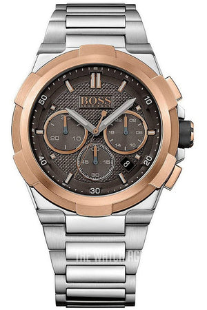 Hugo Boss Supernova Grey Dial Silver Steel Strap Watch for Men - 1513362 Authentic Buy Shop Now