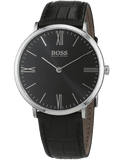 Hugo Boss Jackson Black Dial Black Leather Strap Watch for Men - 1513369 Authentic Buy Shop Now