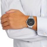 Hugo Boss Jet Black Dial Silver Steel Strap Watch for Men - 1513383 Authentic Buy Shop Now