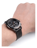 Hugo Boss Ikon Grey Dial Grey Mesh Bracelet Watch for Men - 1513443 Authentic Buy Shop Now