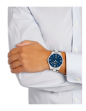 Hugo Boss Governer Blue Dial Silver Steel Strap Watch for Men - 1513487 Authentic Buy Shop Now