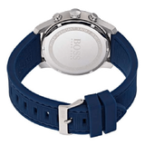 Hugo Boss Professional Chronograph Blue Dial Blue Silicone Strap Watch for Men - 1513526 Authentic Buy Shop Now