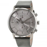 Hugo Boss Architectural Grey Dial Grey Leather Strap Watch for Men - 1513570 Authentic Buy Shop Now