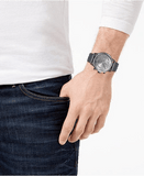 Hugo Boss Architectural Grey Dial Grey Leather Strap Watch for Men - 1513570 Authentic Buy Shop Now