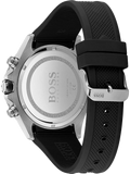 Hugo Boss Globetrotter Black Dial Black Silicone Strap Watch for Men - 1513820 Authentic Buy Shop Now
