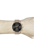Hugo Boss Associate Black Dial Rose Gold Mesh Bracelet Watch for Men - 1513806 Authentic Buy Shop Now