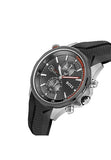 Hugo Boss Globetrotter Grey Dial Black Silicone Strap Watch for Men - 1513931 Authentic Buy Shop Now