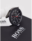 Hugo Boss Velocity Black Dial White Rubber Strap Watch for Men - 1513718 Authentic Buy Shop Now