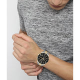 Hugo Boss Admiral Black Dial Two Tone Steel Strap Watch for Men - 1513908 Authentic Buy Shop Now