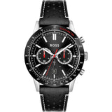 Hugo Boss Allure Black Dial Black Leather Strap Watch for Men - 1513920 Authentic Buy Shop Now