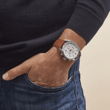 Hugo Boss Champion White Dial Brown Leather Strap Watch for Men - 1513879 Authentic Buy Shop Now