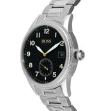 Hugo Boss Legacy Black Dial Silver Steel Strap Watch for Men - 1513671 Authentic Buy Shop Now