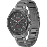 Hugo Boss Distinct Grey Dial Gren Steel Strap Watch for Men - 1513858 Authentic Buy Shop Now