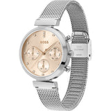 Hugo Boss Flawless Pink Dial Silver Mesh Bracelet Watch for Women - 1502625 Authentic Buy Shop Now