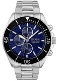 Hugo Boss Ocean Edition Chronograph Blue Dial Silver Steel Strap Watch for Men - 1513704 Authentic Buy Shop Now