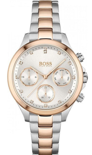 Hugo Boss Hera White Dial Two Tone Steel Strap Watch for Women - 1502564 Authentic Buy Shop Now