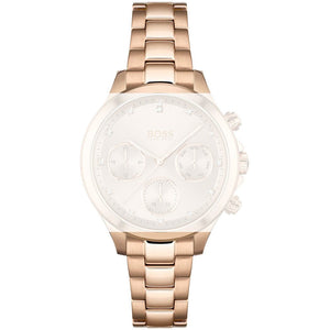 Hugo Boss Carnation Gold Dial Gold Steel Strap Watch for Women - 1502592 Authentic Buy Shop Now