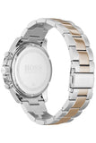 Hugo Boss Here Chronograph Black Dial Two Tone Steel Strap Watch for Men - 1513757 Authentic Buy Shop Now