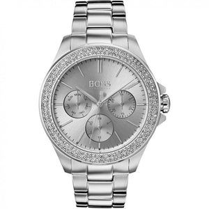 Hugo Boss Premiere Silver Dial Silver Steel Strap Watch for Women - 1502442 Authentic Buy Shop Now