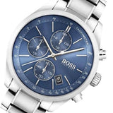 Hugo Boss Grand Prix Blue Dial Silver Steel Strap Watch for Men - 1513478 Authentic Buy Shop Now