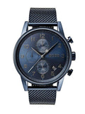 Hugo Boss Navigator Chronograph Blue Dial Blue Mesh Bracelet Watch for Men - 1513538 Authentic Buy Shop Now