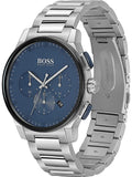 Hugo Boss Peak Chronograph Blue Dial Silver Steel Strap Watch for Men - 1513763 Authentic Buy Shop Now