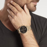 Hugo Boss Integrity Chronograph Grey Dial Gold Steel Strap Watch for Men - 1513781 Authentic Buy Shop Now