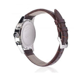 Hugo Boss Jet Chronograph Quartz Silver Dial Brown Leather Strap Watch For Men - HB1513280 Authentic Buy Shop Now