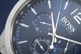 Hugo Boss Professional Chronograph Blue Dial Blue Silicone Strap Watch for Men - 1513526 Authentic Buy Shop Now