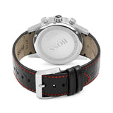 Hugo Boss Rafale Chronograph Black Dial Black Leather Strap Watch For Men - 1513390 Authentic Buy Shop Now