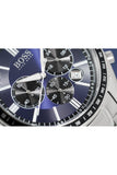 Hugo Boss Chronograph Driver Blue Dial Silver Steel Strap Watch for Men - 1513081 Authentic Buy Shop Now