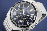 Hugo Boss Chronograph Driver Blue Dial Silver Steel Strap Watch for Men - 1513081 Authentic Buy Shop Now