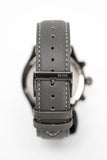 Hugo Boss Grand Prix White Dial Grey Leather Strap Watch for Men - 1513633 Authentic Buy Shop Now