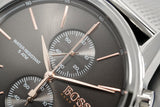 Hugo Boss Jet Chronograph Grey Dial Silver Mesh Bracelet Watch for Men - 1513440 Authentic Buy Shop Now