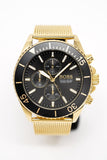 Hugo Boss Ocean Edition Black Dial Gold Mesh Bracelet Watch for Men - 1513703 Authentic Buy Shop Now