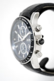 Hugo Boss Rafale Chronograph Blue Dial Black Leather Strap Watch For Men - 1513391 Authentic Buy Shop Now