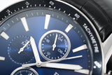 Hugo Boss Rafale Chronograph Blue Dial Black Leather Strap Watch For Men - 1513391 Authentic Buy Shop Now