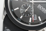 Hugo Boss Velocity Black Dial Black Leather Strap Watch for Men - 1513716 Authentic Buy Shop Now