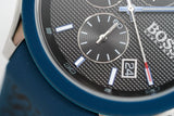 Hugo Boss Velocity Black Dial Blue Rubber Strap Watch for Men - 1513717 Authentic Buy Shop Now