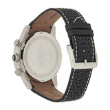 Hugo Boss Rafale Chronograh Quartz White Dial Black Leather Strap Watch For Men - HB1513403 Authentic Buy Shop Now