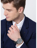 Hugo Boss Detroit Sport Analog Grey Dial Grey Rubber Strap Watch For Men - 1550007 Authentic Buy Shop Now