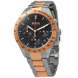 Hugo Boss Talent Black Dial Two Tone Steel Strap Watch for Men - 1513584 Authentic Buy Shop Now