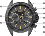 Hugo Boss Driver Black Dial Black Steel Strap Watch for Men - 1513277 Authentic Buy Shop Now