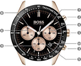 Hugo Boss Talent Chronograph Black Dial Black Leather Strap Watch For Men - 1513580 Authentic Buy Shop Now
