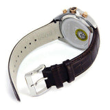Hugo Boss Driver Chronograph Silver Dial Brown Leather Strap Watch For Men - 1512881 Authentic Buy Shop Now