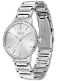 Hugo Boss Signature Silver Dial Silver Steel Strap Watch for Women - 1502539 Authentic Buy Shop Now